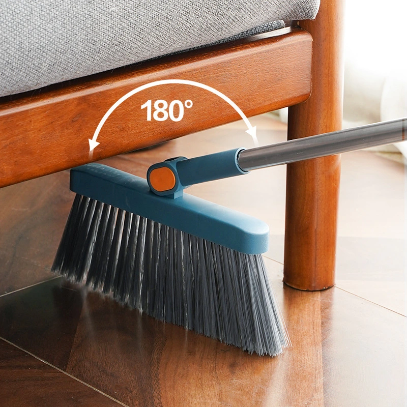 Floor Dust Brush Dust Pan Sweeper Long Handle Dustpan Set Clean Tool Folding Garbage Household Cleaning Broom Set